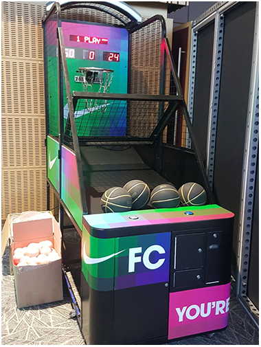 Nike FC England World Cup Team Prize Grabber arcade machine for break room