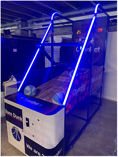 Open Bet Basketball arcade game for hire