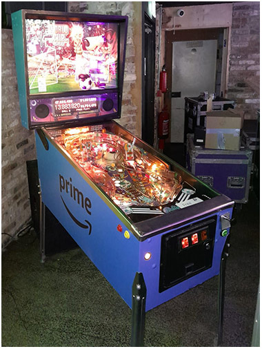 Amazon Prime Branded Pinball Table Available for hire