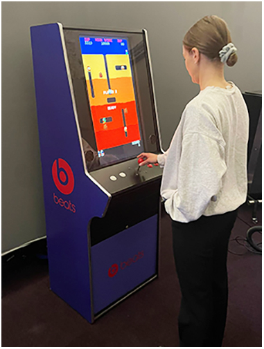 beats branded retro arcade machine for hire