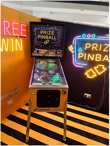 Betfair Branded Pinball Machine available for hire