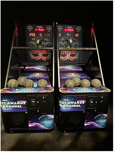 Branded Basketball Sports Arcade Machine available for award show hire