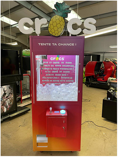 Crocs Branded Prize Claw Machine available for hire