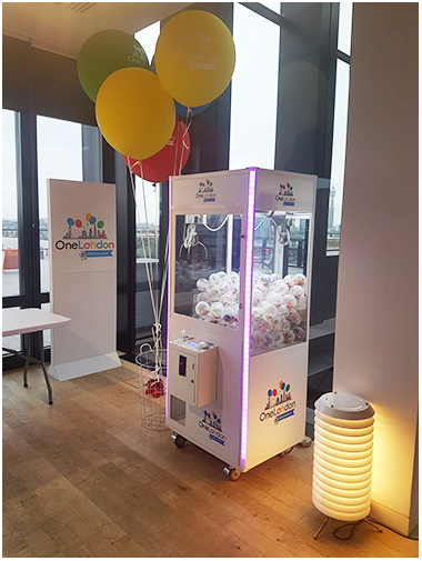 Google Branded Claw Machine for office space
