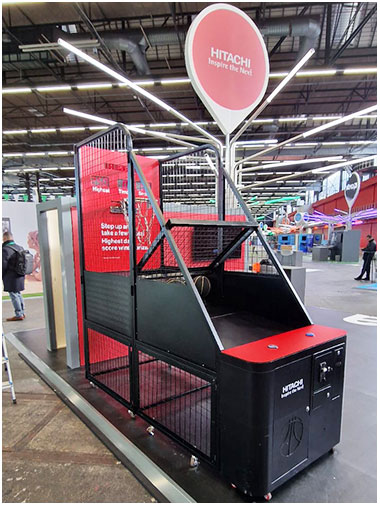 Hitachi Branded Basketball Arcade Machine available for trade show hire