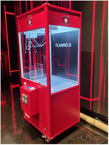 Louboutin Branded Arcade Claw Machine available for hire