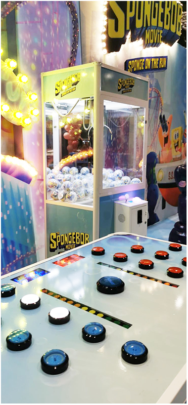 branded arcade games available for hire