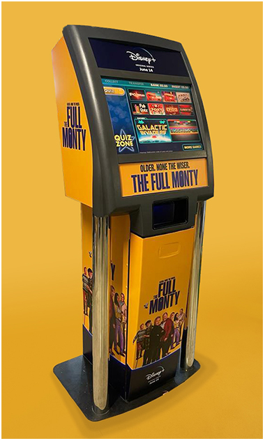 The Full Monty Branded Quiz Machine Pub arcade game for hire