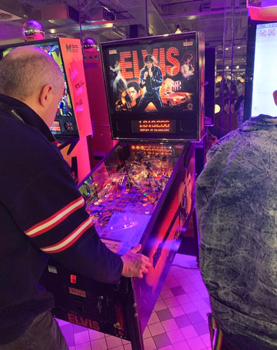 Elvis Pinball for hire at a corporate event