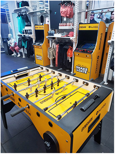 Branded Retro Arcade Games and Custom Football table available for event hire
